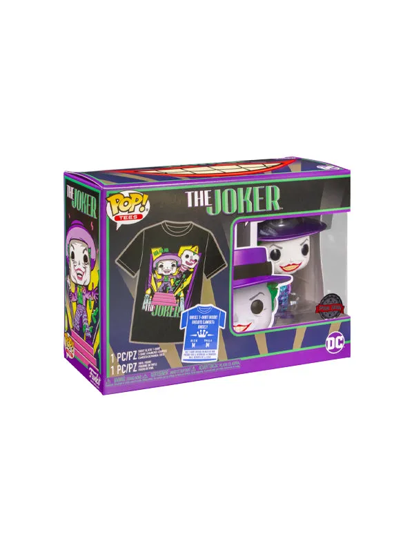 Funko Batman (1989) The Joker with Megaphone Metallic Vinyl Figure & T-Shirt Box Set