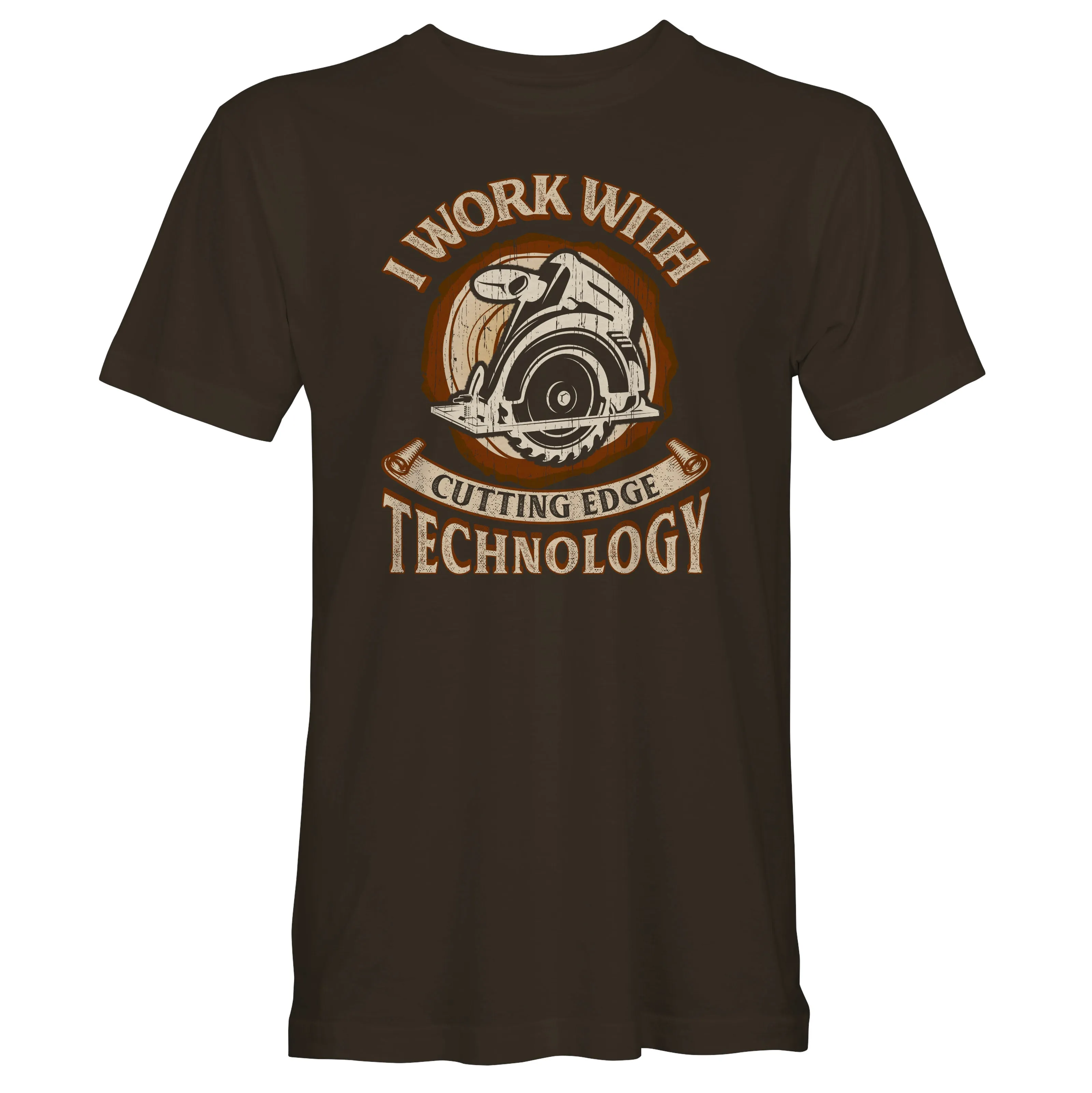 Funny Carpenter Woodworking T-Shirt - Circular Saw Version