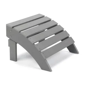 Gardenature Luxury Adirondack Footstool - Light Grey