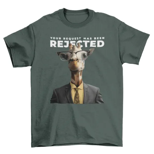 Giraffe in Suit T-Shirt