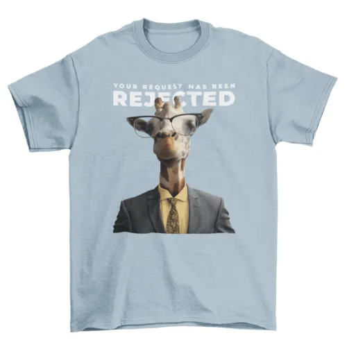 Giraffe in Suit T-Shirt