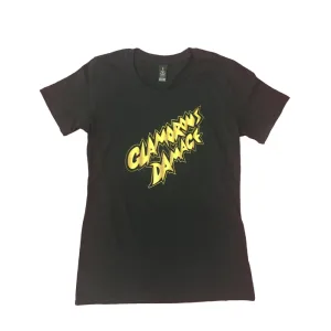 Glamorous Damage / Womens Black T-Shirt