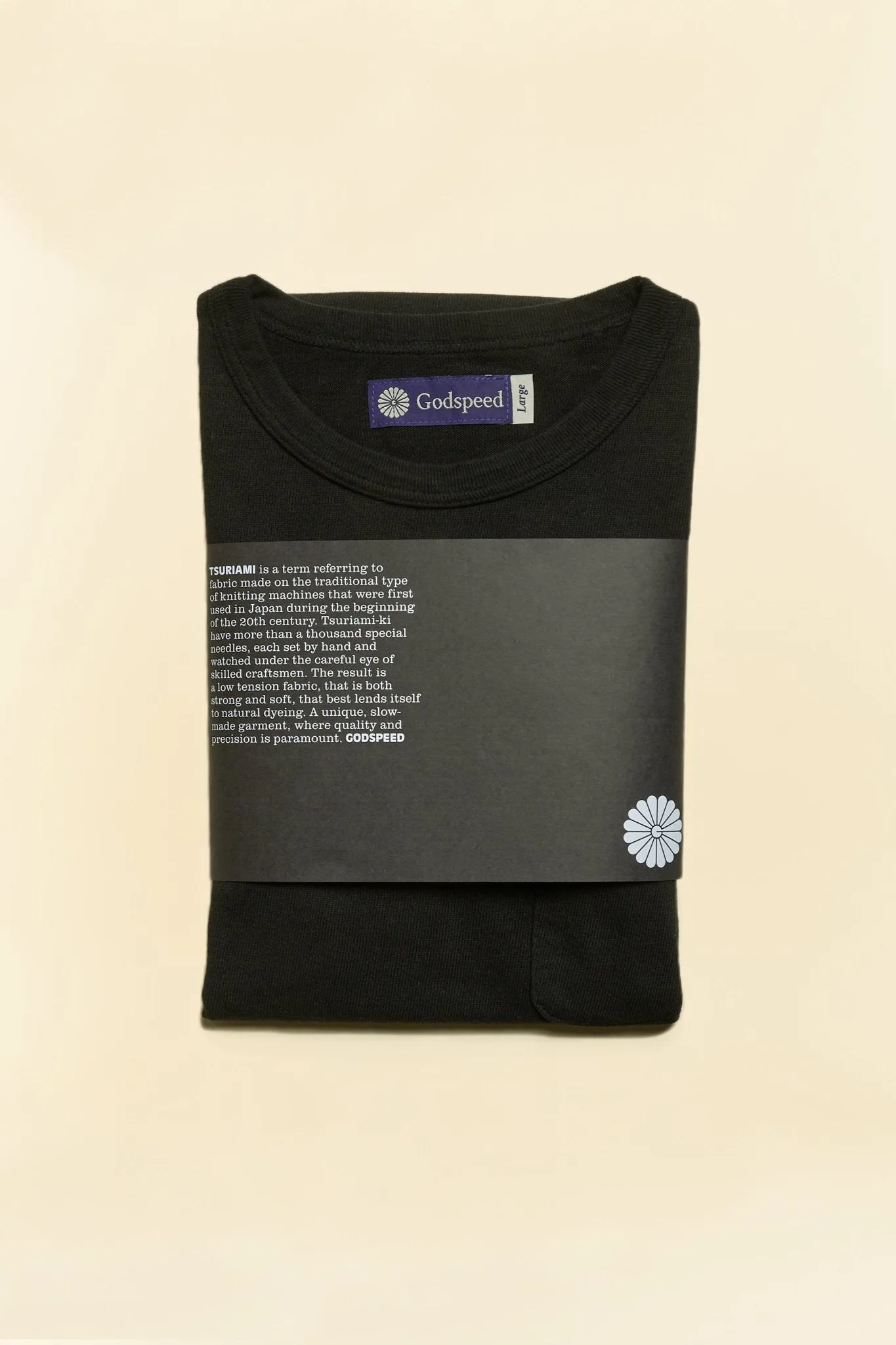 Godspeed Heavyweight Tsuriami 10oz Loopwheel Pocket T-Shirt - Black