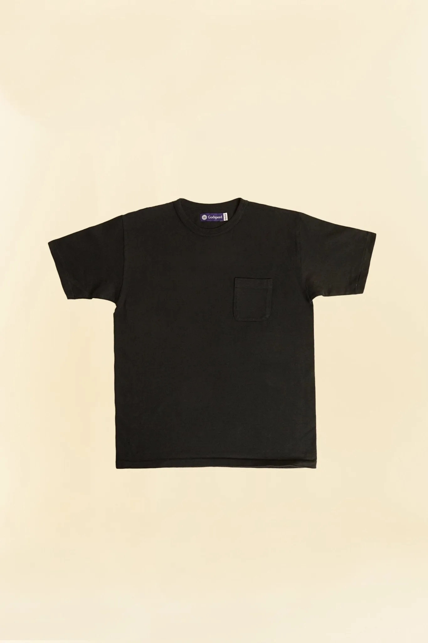 Godspeed Heavyweight Tsuriami 10oz Loopwheel Pocket T-Shirt - Black