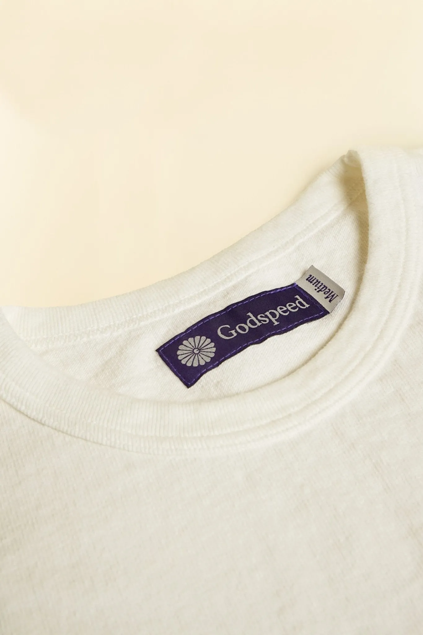 Godspeed Heavyweight Tsuriami 10oz Loopwheel Pocket T-Shirt - Natural