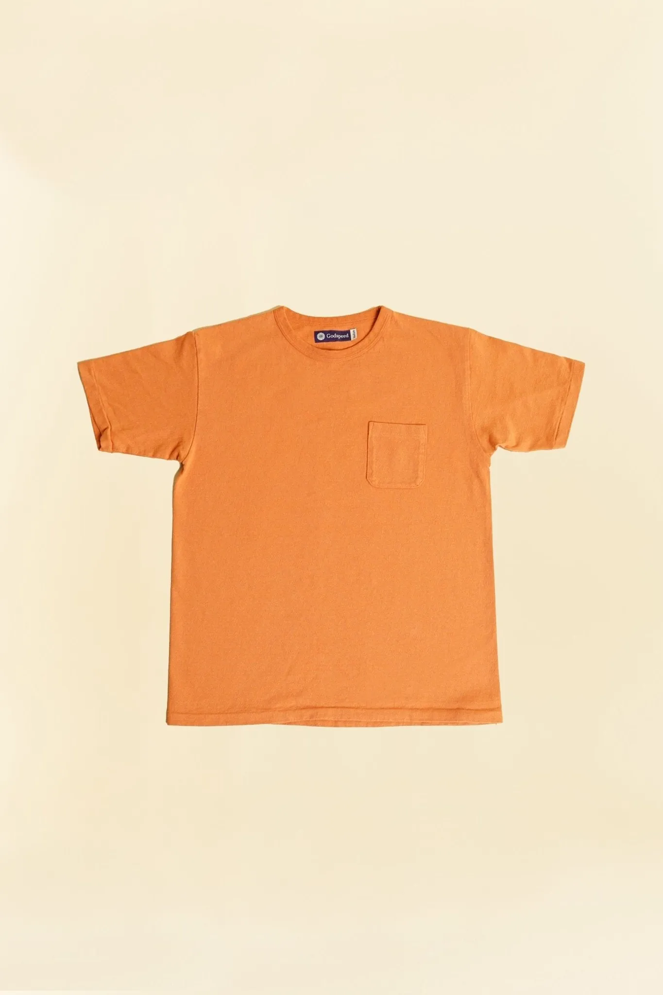 Godspeed Heavyweight Tsuriami 10oz Loopwheel Pocket T-Shirt - Orange