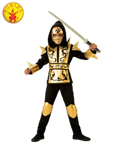 GOLD NINJA COSTUME, CHILD