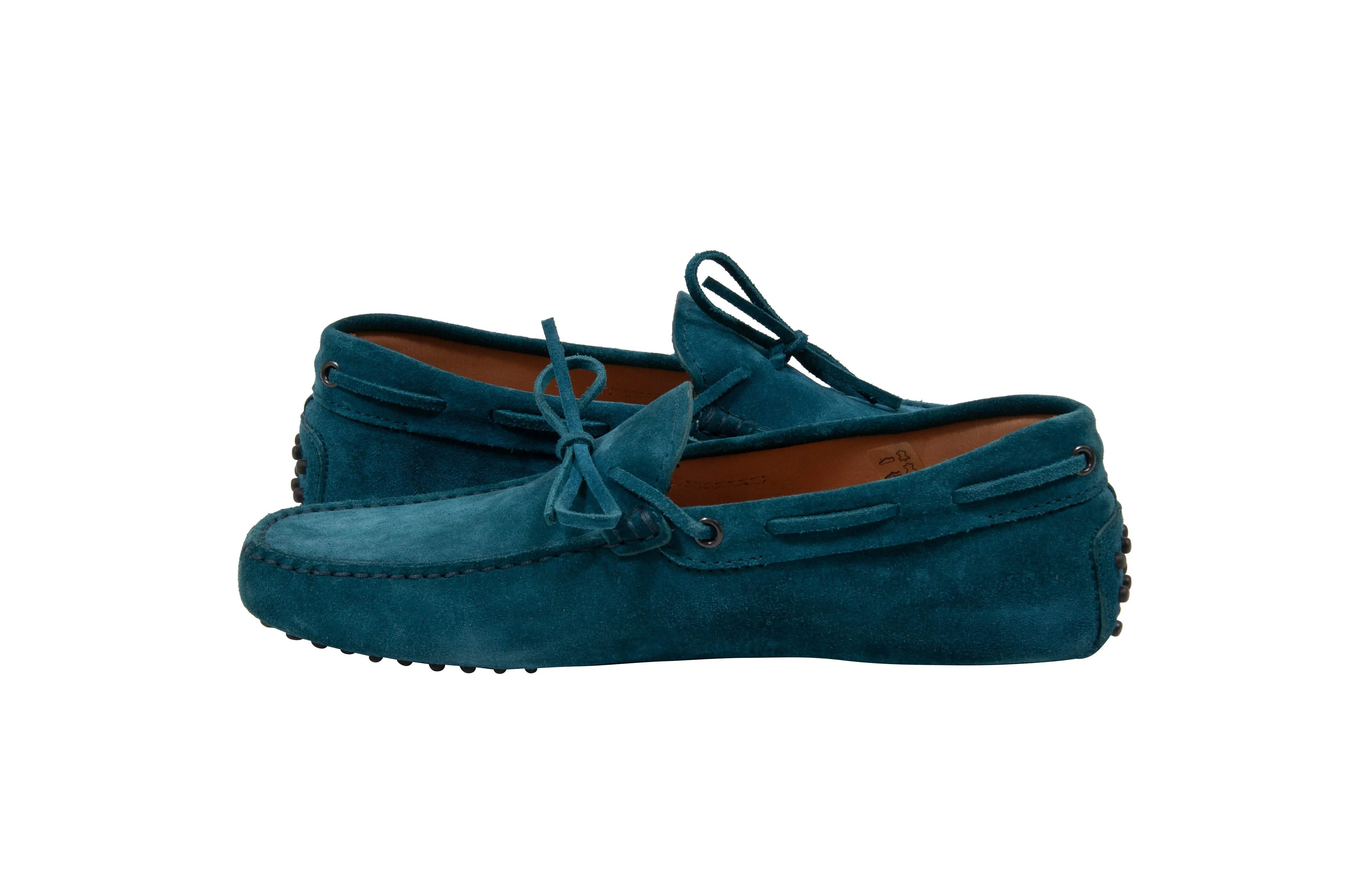 Gommino Suede Driving Loafers (Navy)