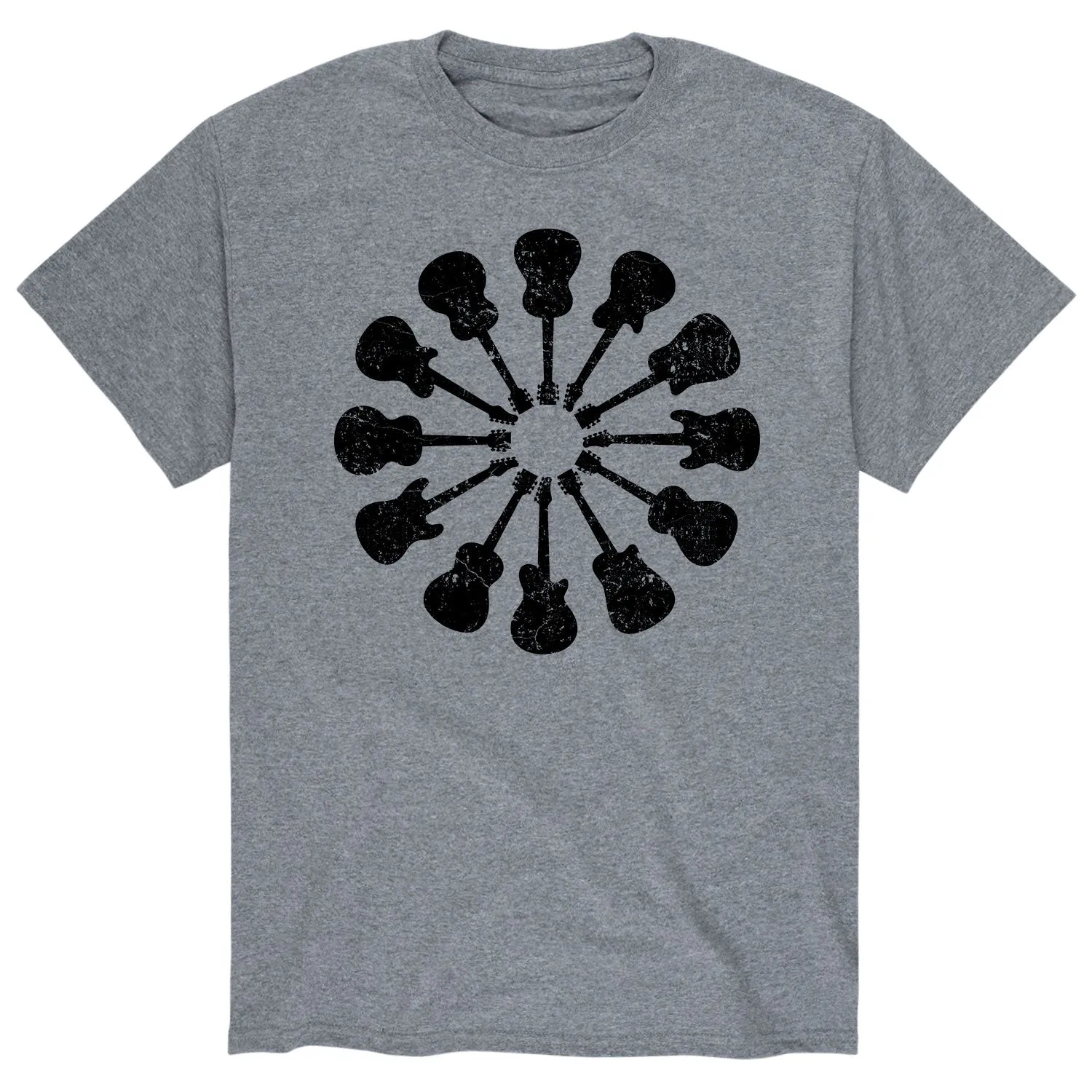 Guitars, Circular - Men's Short Sleeve T-Shirt