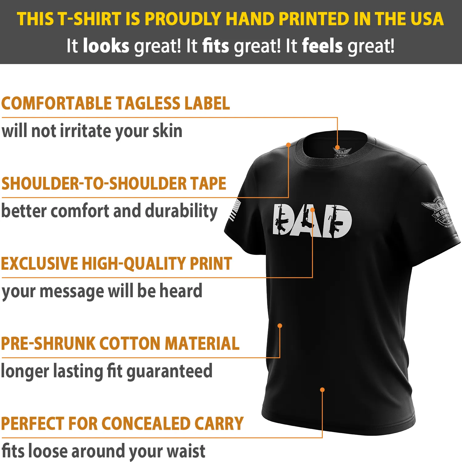 Gun Dad Short Sleeve Shirt