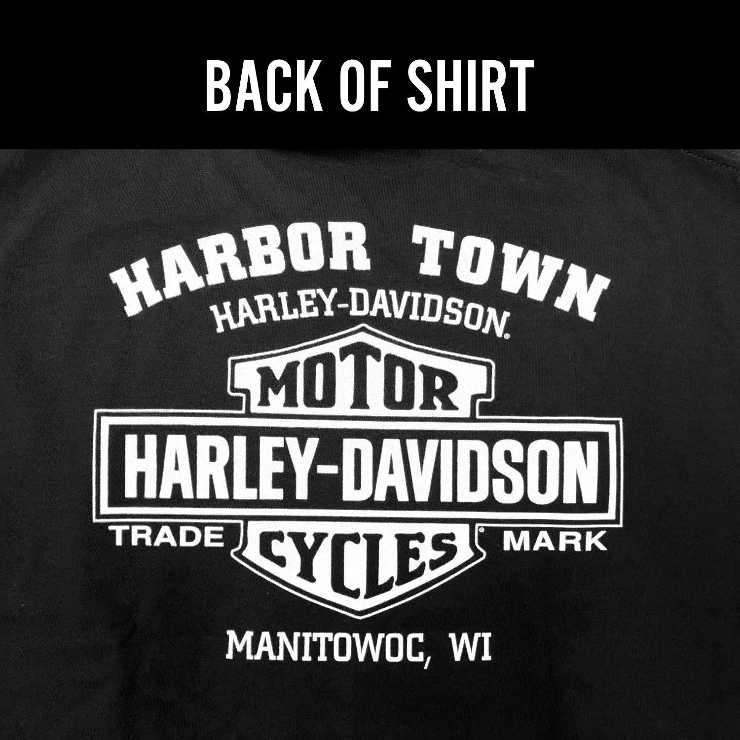 Harley-Davidson™ Men's Orange Bar & Shield Black T-Shirt 30290591