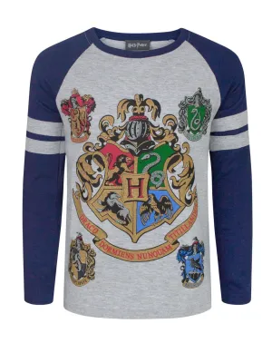 Harry Potter Hogwarts Boy's Raglan T-Shirt