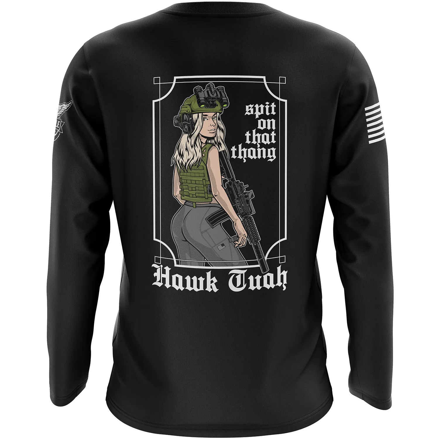 Hawk Tuah Long Sleeve Shirt