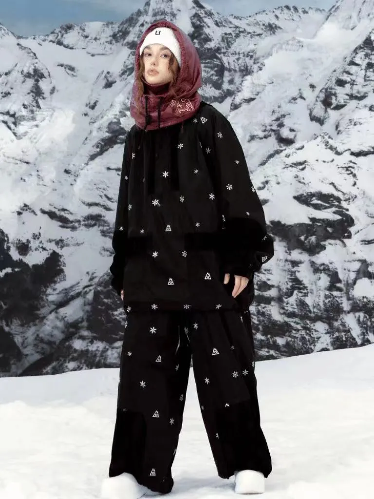 Hellystudio Black Snow Fleece Pants - Unisex