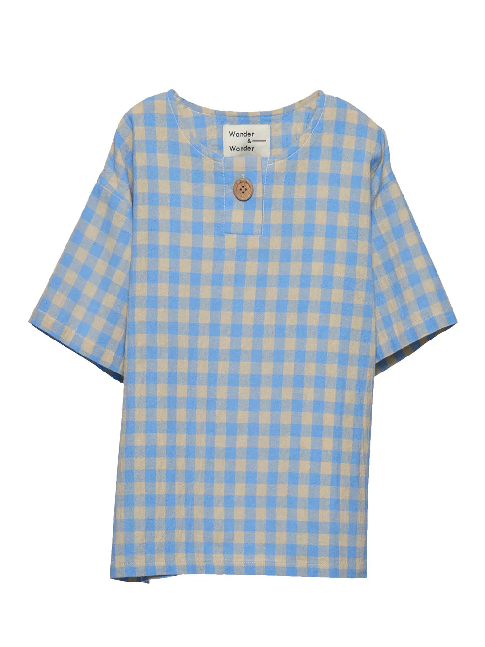 Henley Cloud Checked Shirt