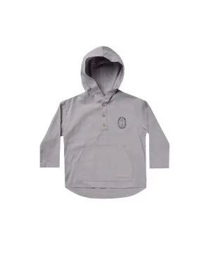 Henley Hoodie | French Blue