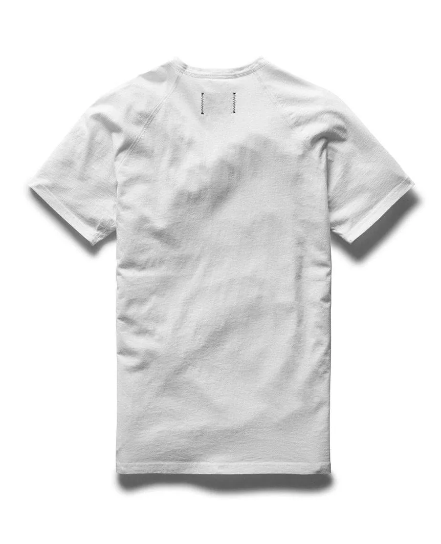 Henley Ringspun Jersey T-Shirt White