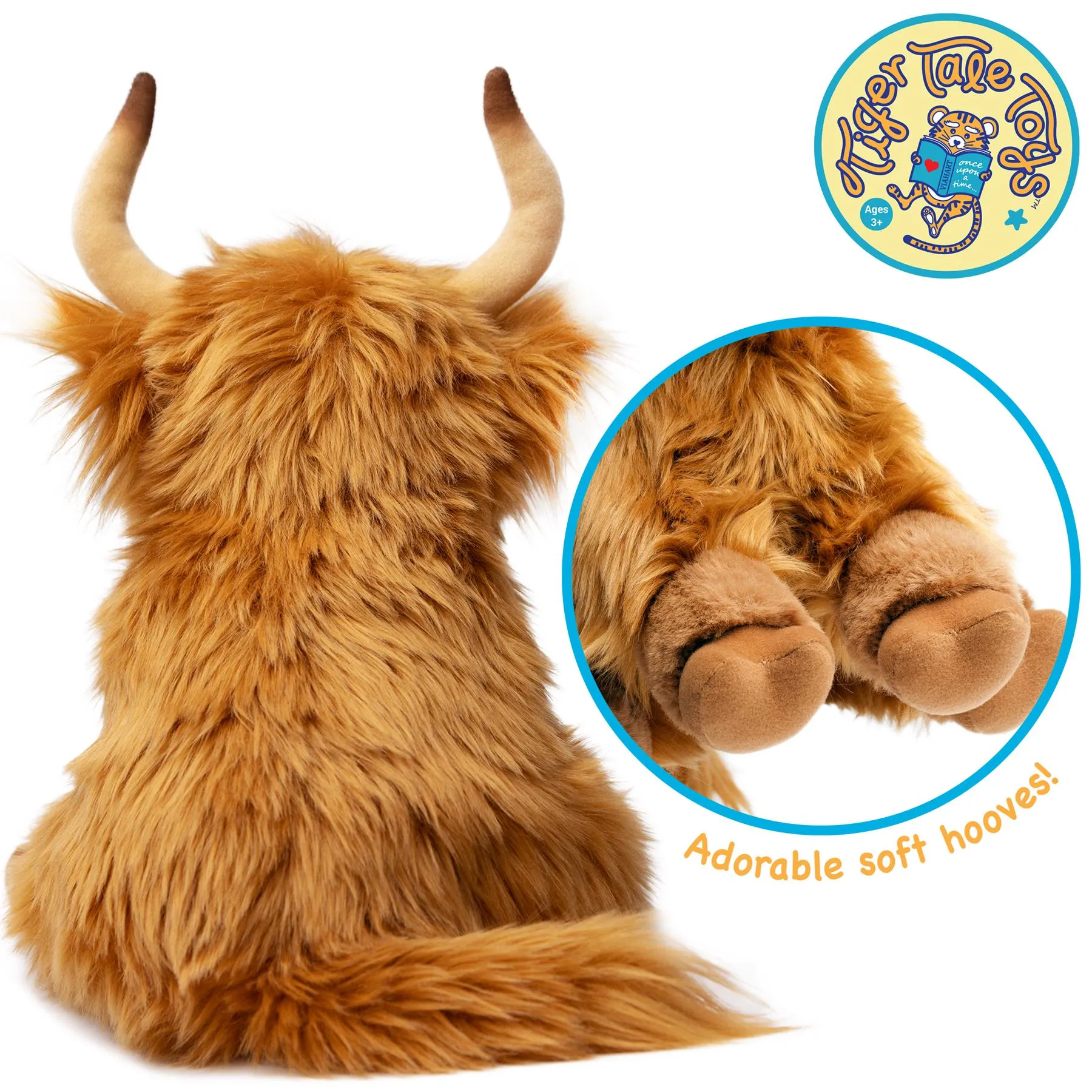 Henley The Highland Cow | 14 Inch Stuffed Animal Plush | By TigerHart Toys