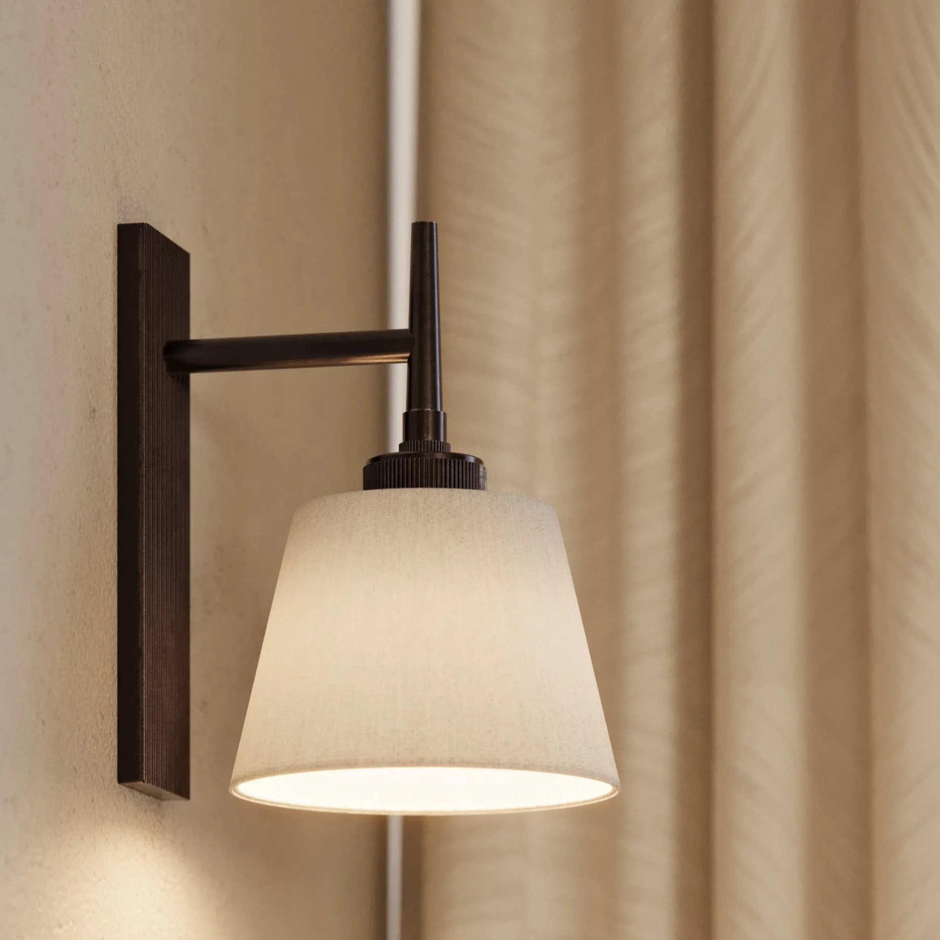 Henley Wall Light - Natural Cotton Shade