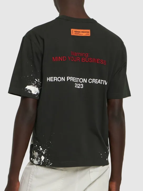 Heron Preston   H.P.C. print cotton jersey t-shirt 