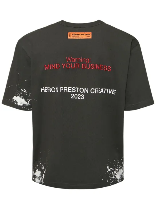 Heron Preston   H.P.C. print cotton jersey t-shirt 