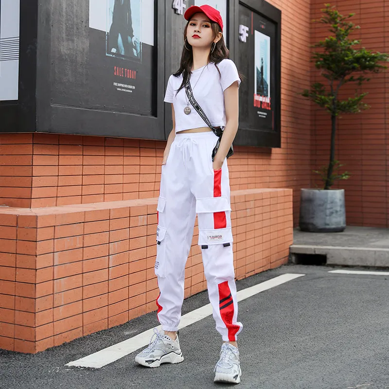 High Waist Cargo Pants Women