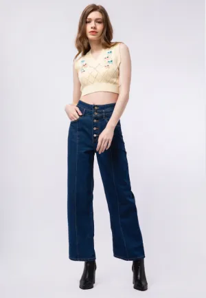 High Waist Denim Pants