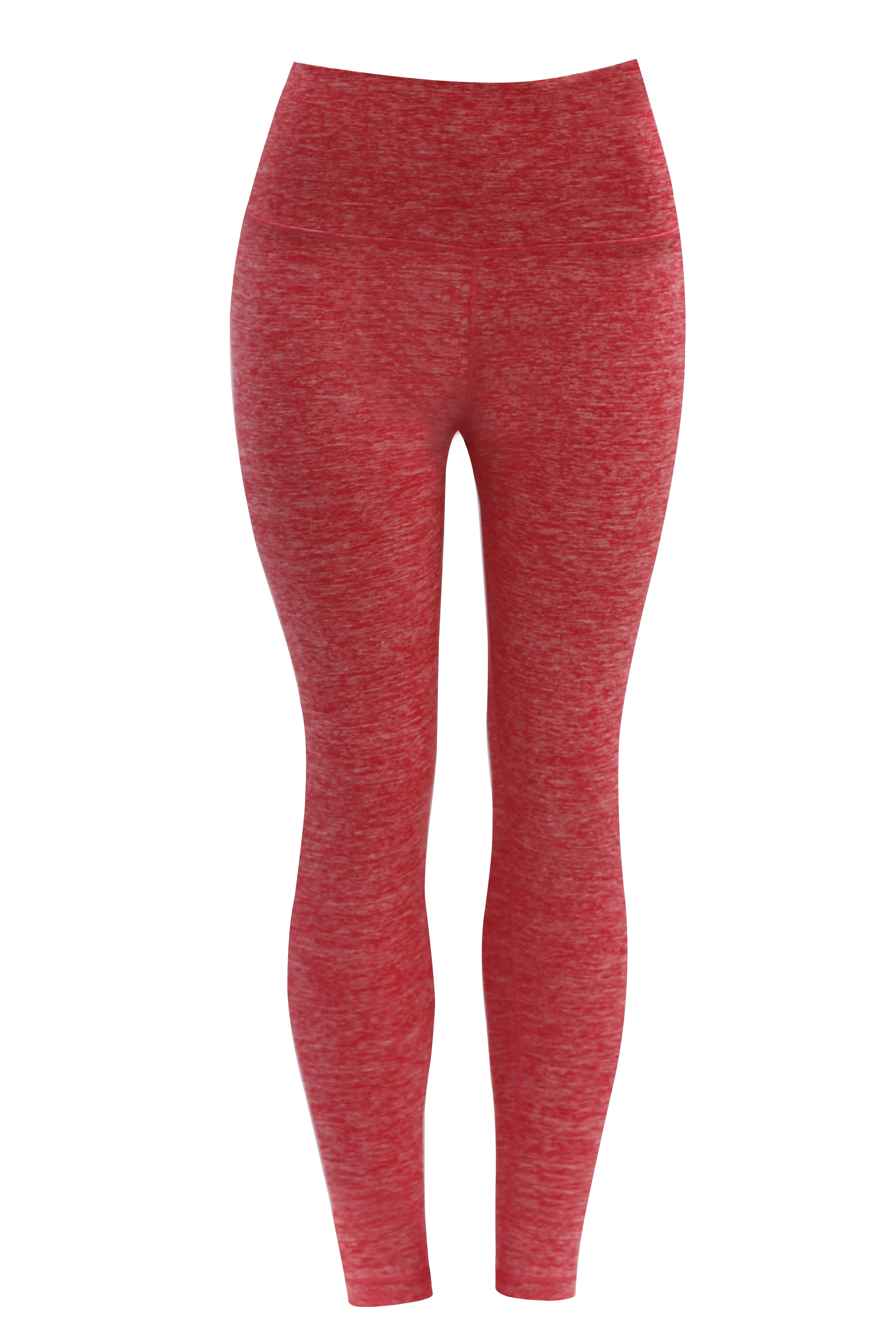 High Waist Gym Pants heatherred_Gym