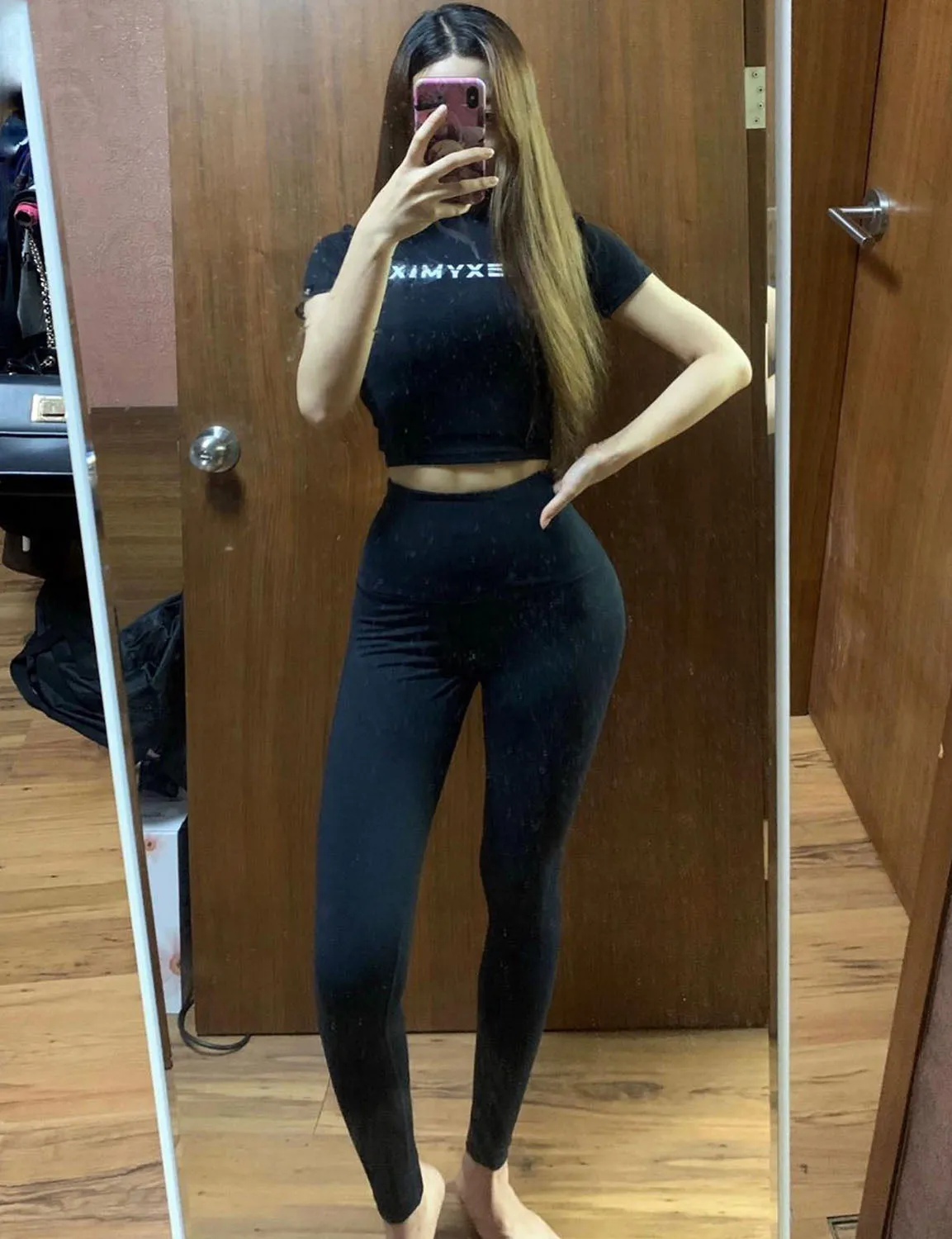 High Waist Jogging Pants black ins_Jogging