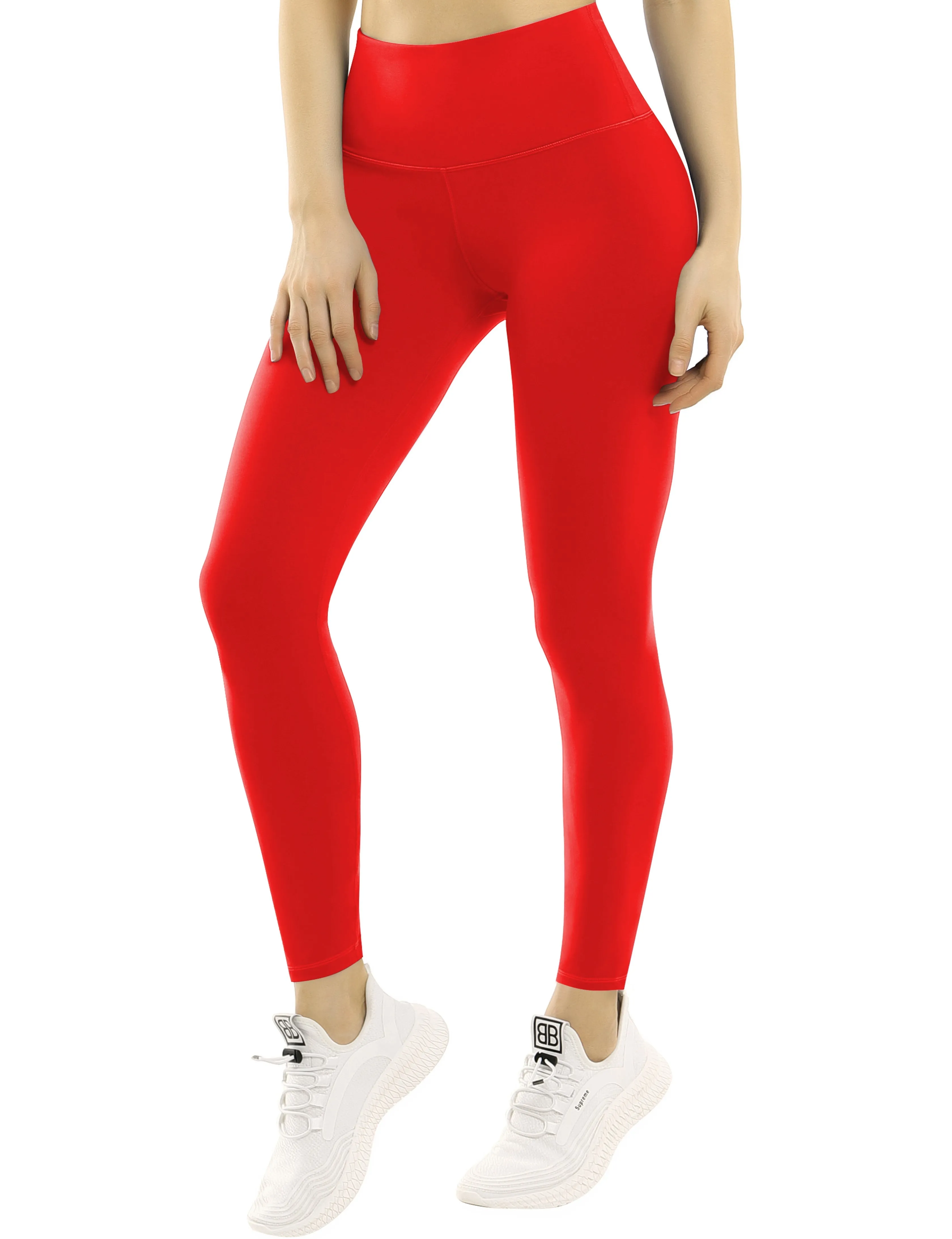 High Waist Plus Size Pants scarlet_Plus Size