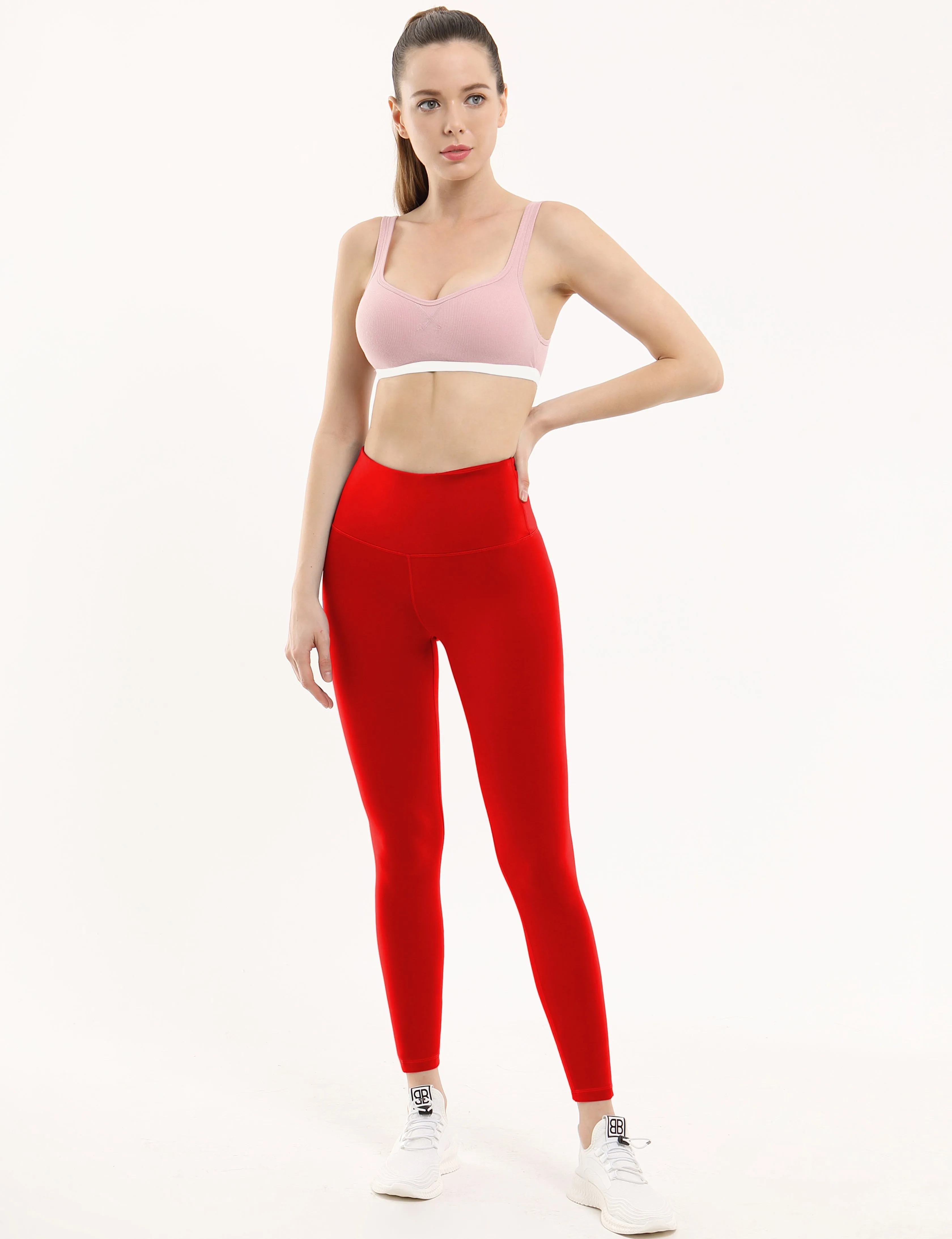 High Waist Plus Size Pants scarlet_Plus Size