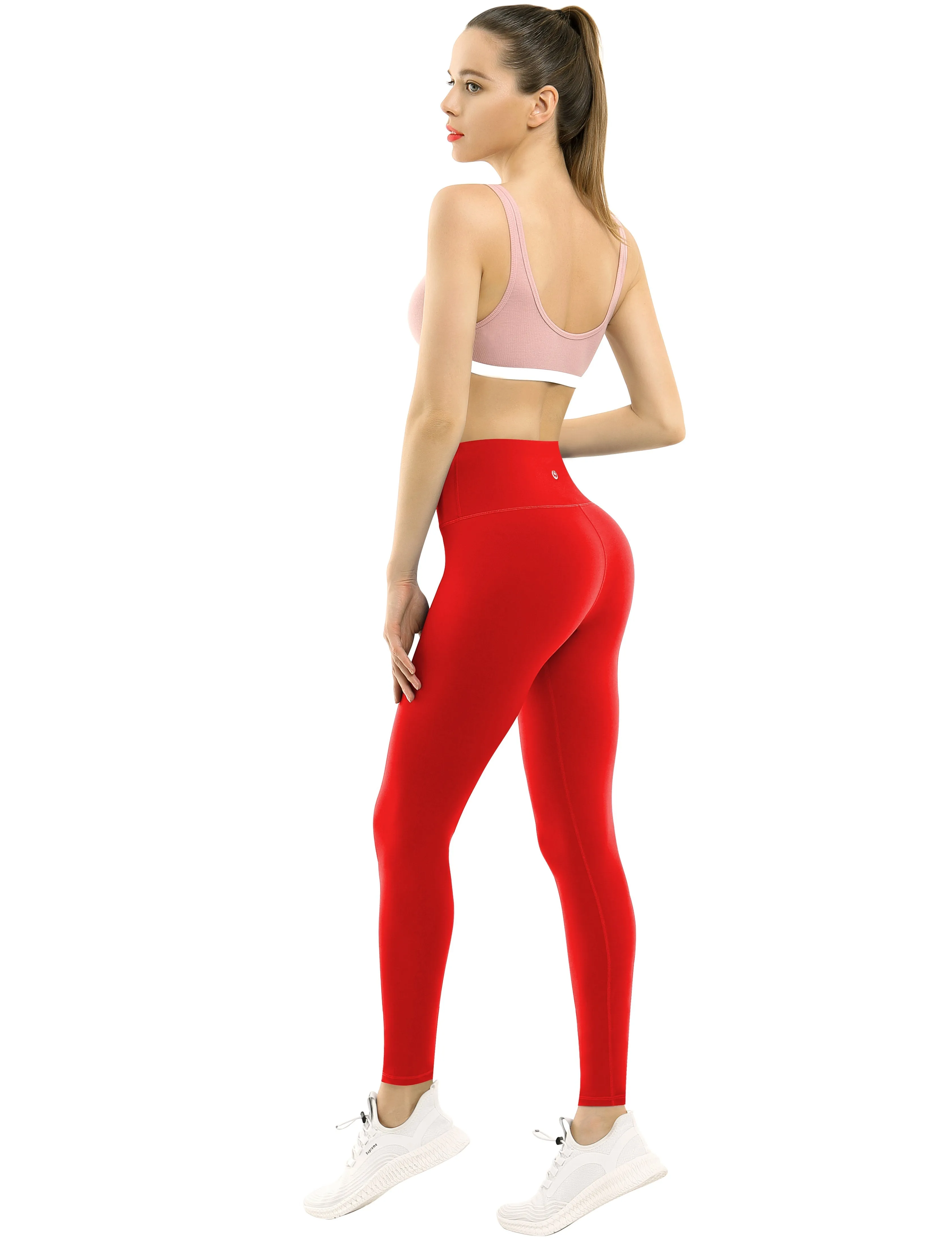 High Waist Plus Size Pants scarlet_Plus Size