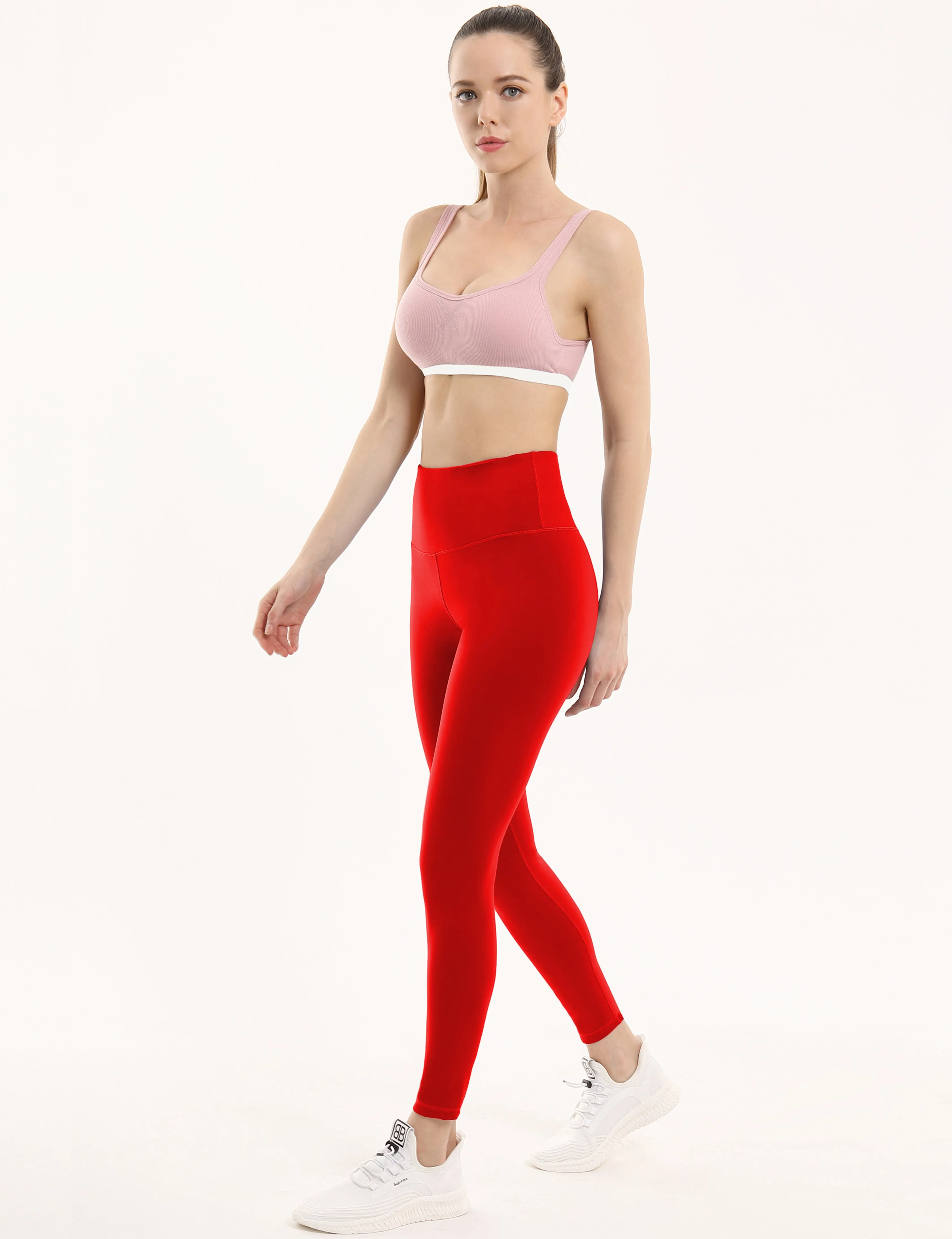 High Waist Plus Size Pants scarlet_Plus Size