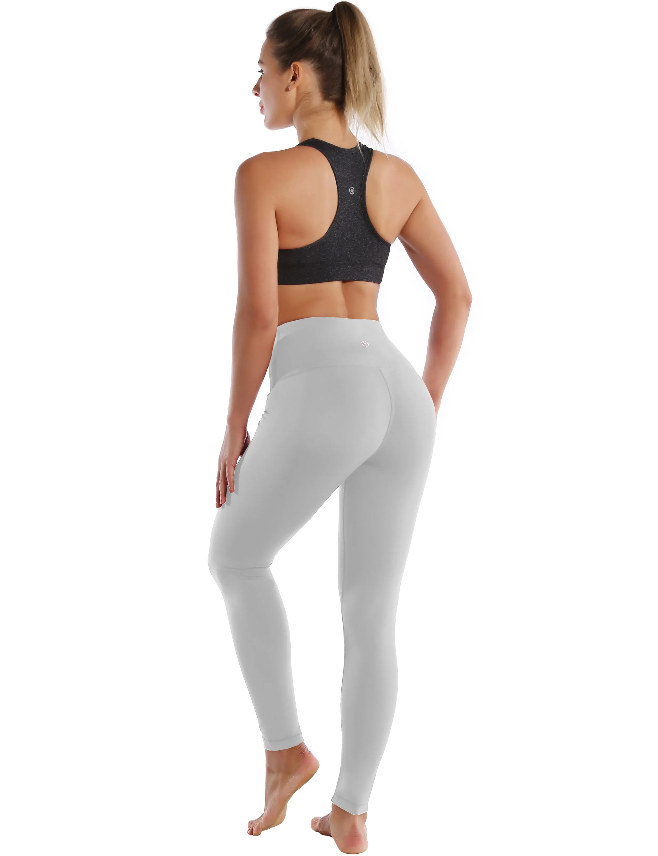 High Waist Running Pants lightgray_Running