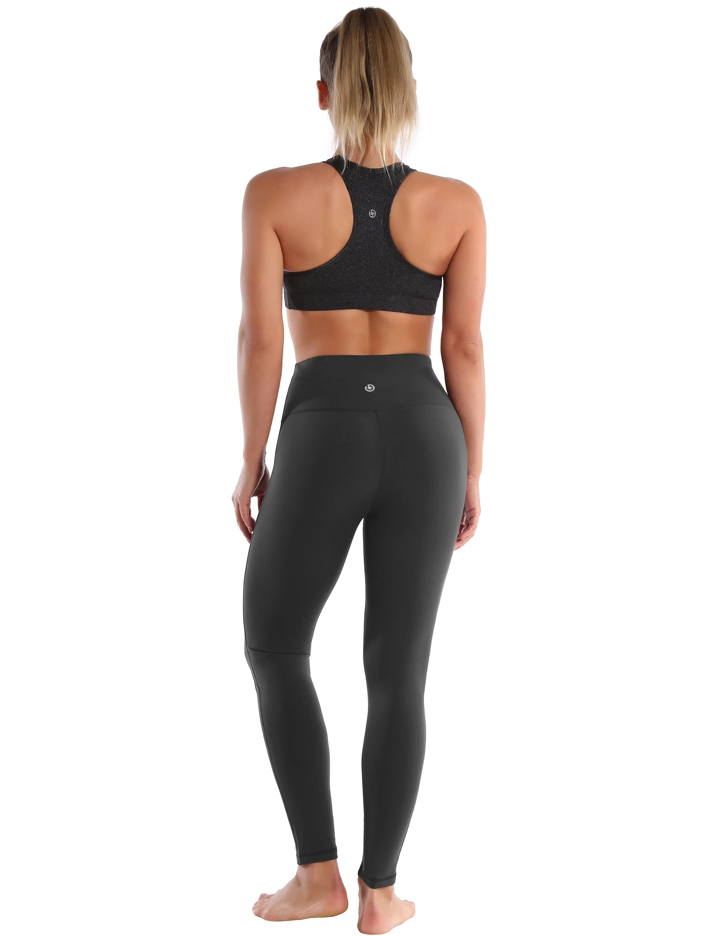 High Waist Side Line Pilates Pants shadowcharcoal_Pilates