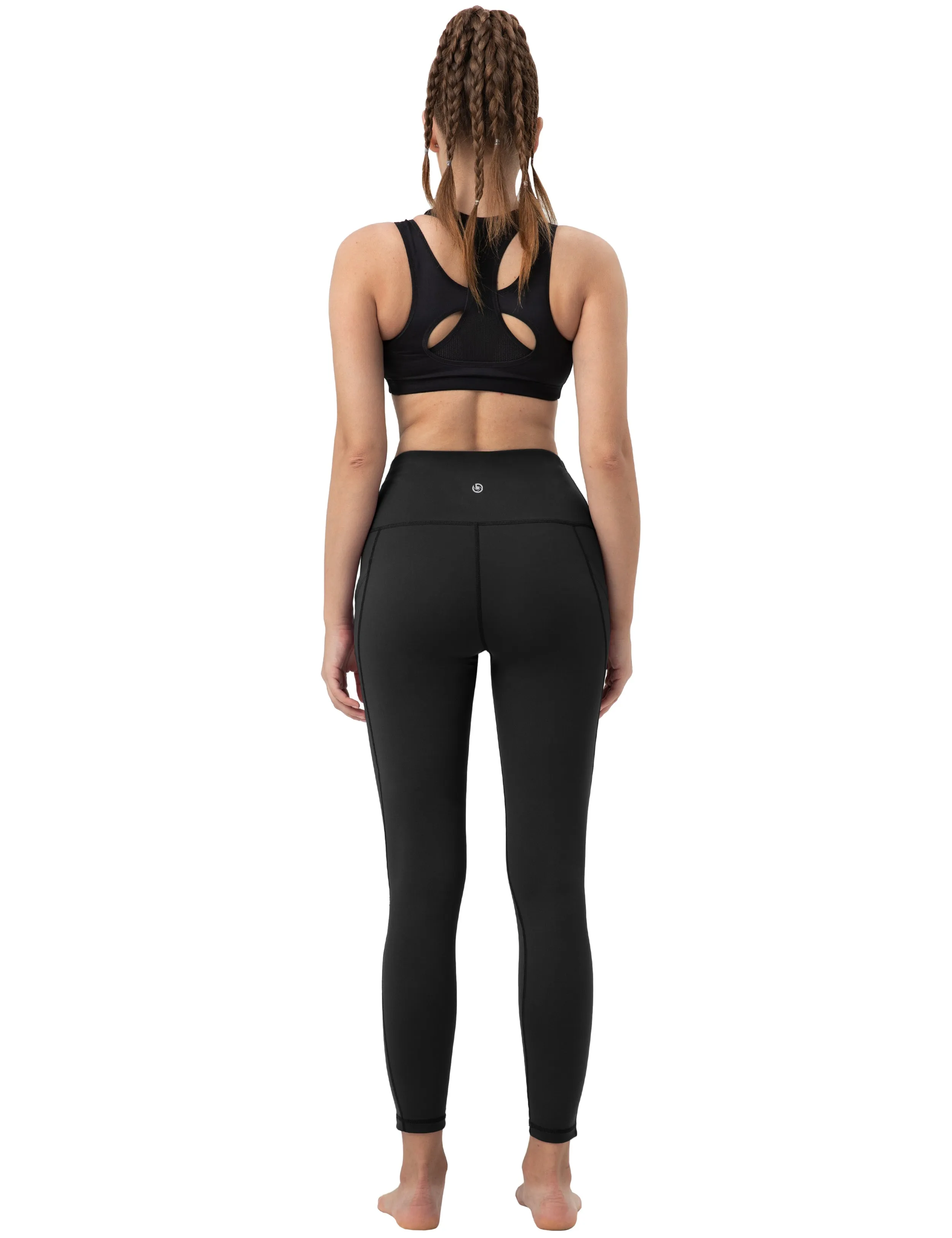 High Waist Side Pockets yogastudio Pants black_yogastudio