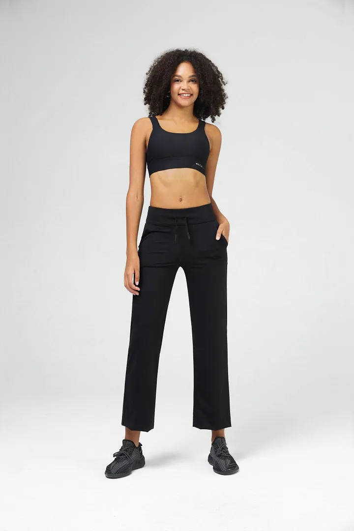 High-Waist Straight Leg Pant