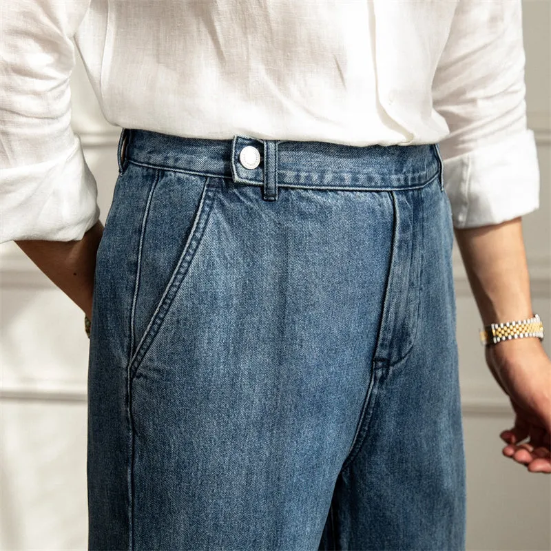 High Waist Straight Retro Casual Pants