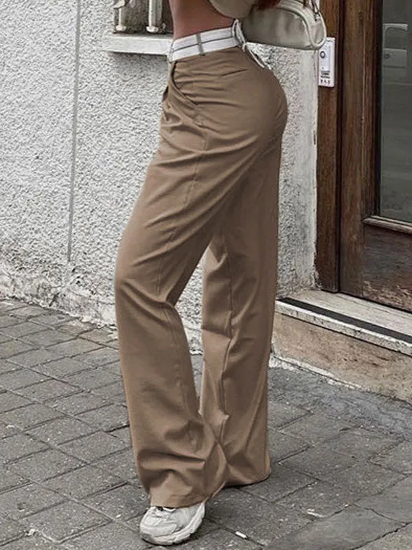 High Waist Wide Leg Long Pants