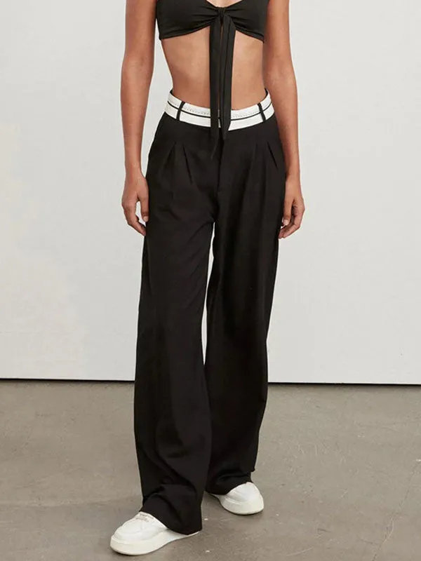 High Waist Wide Leg Long Pants