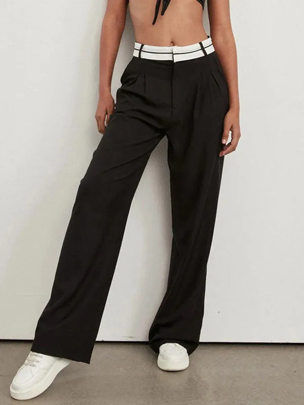 High Waist Wide Leg Long Pants