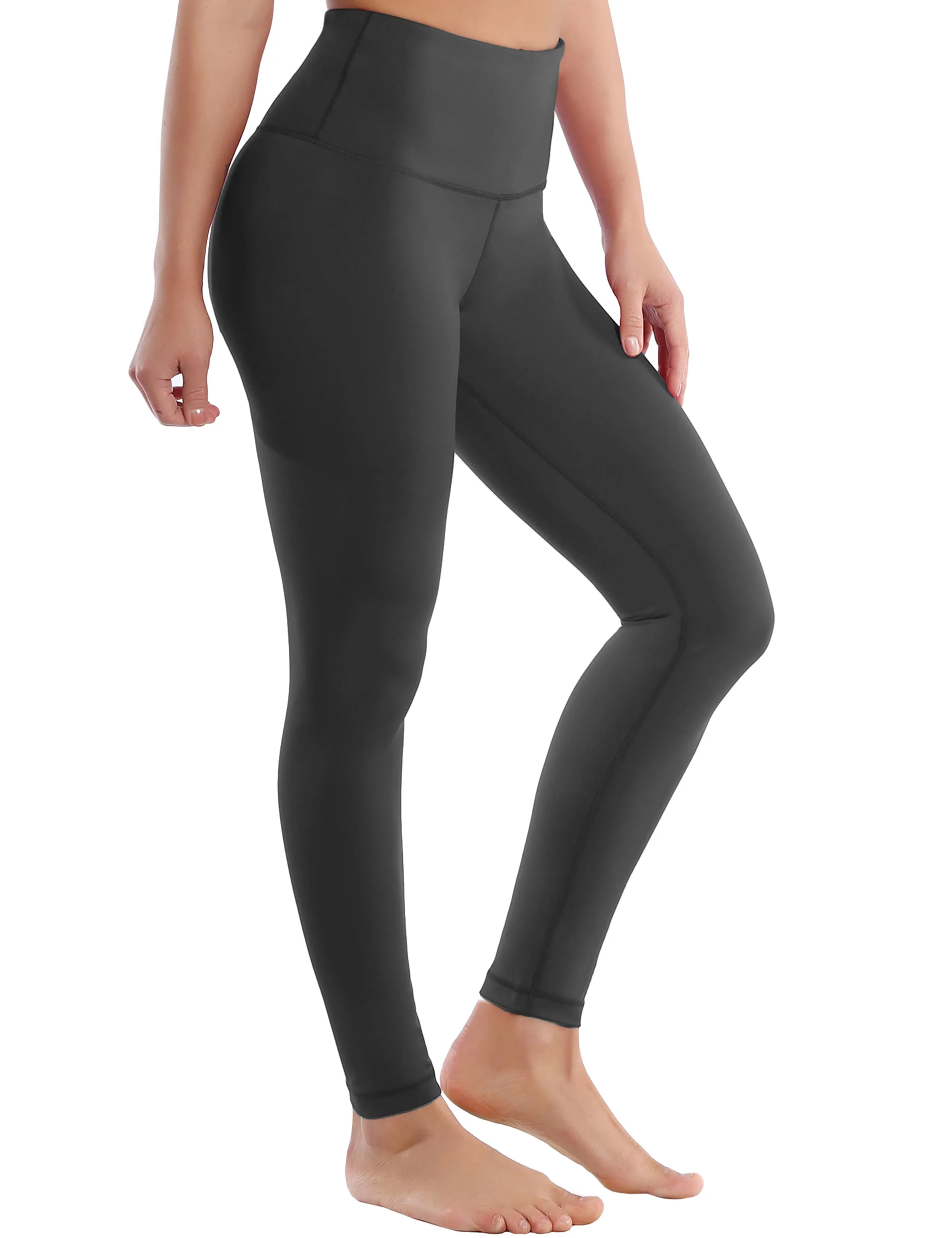 High Waist Yoga Pants shadowcharcoal