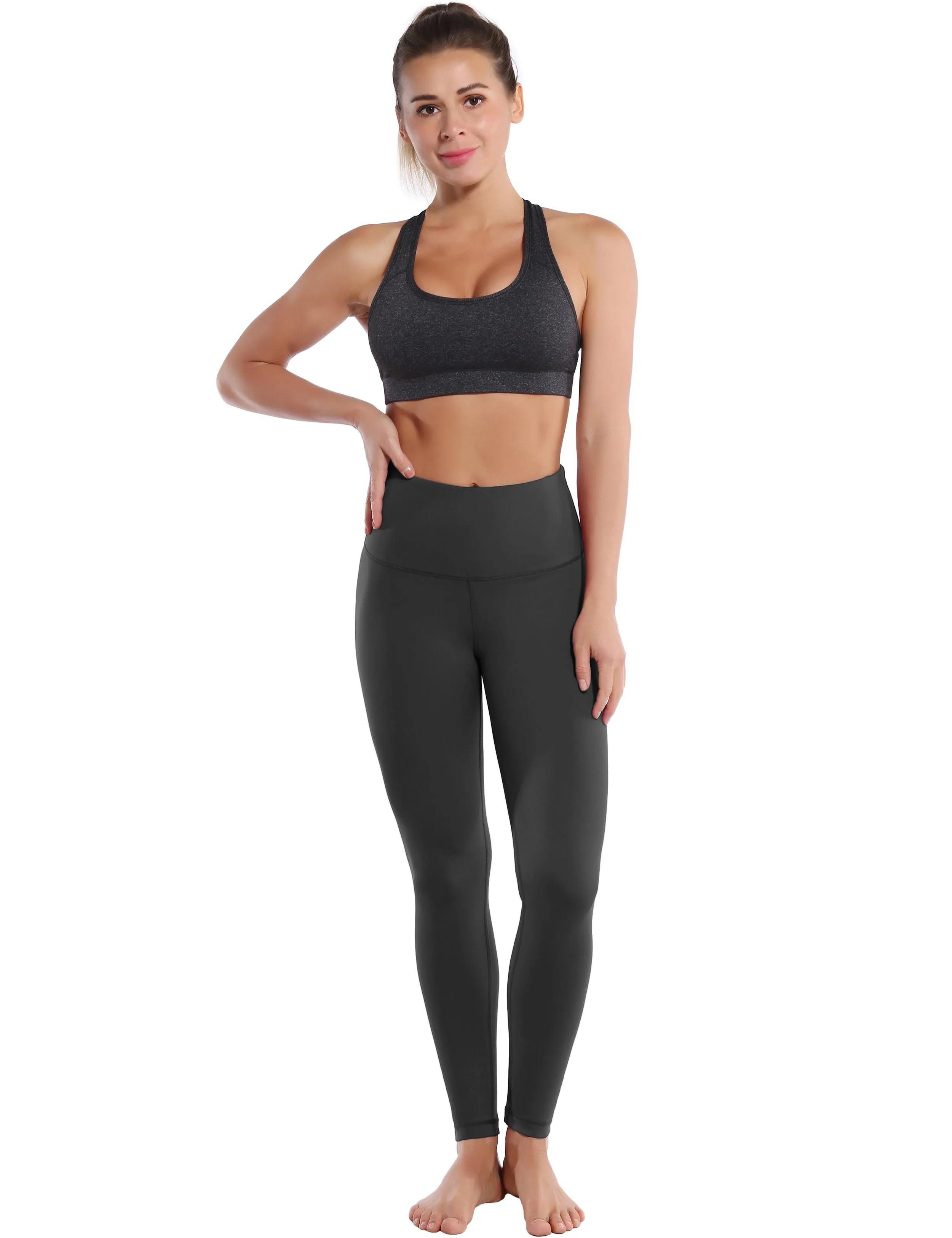 High Waist Yoga Pants shadowcharcoal