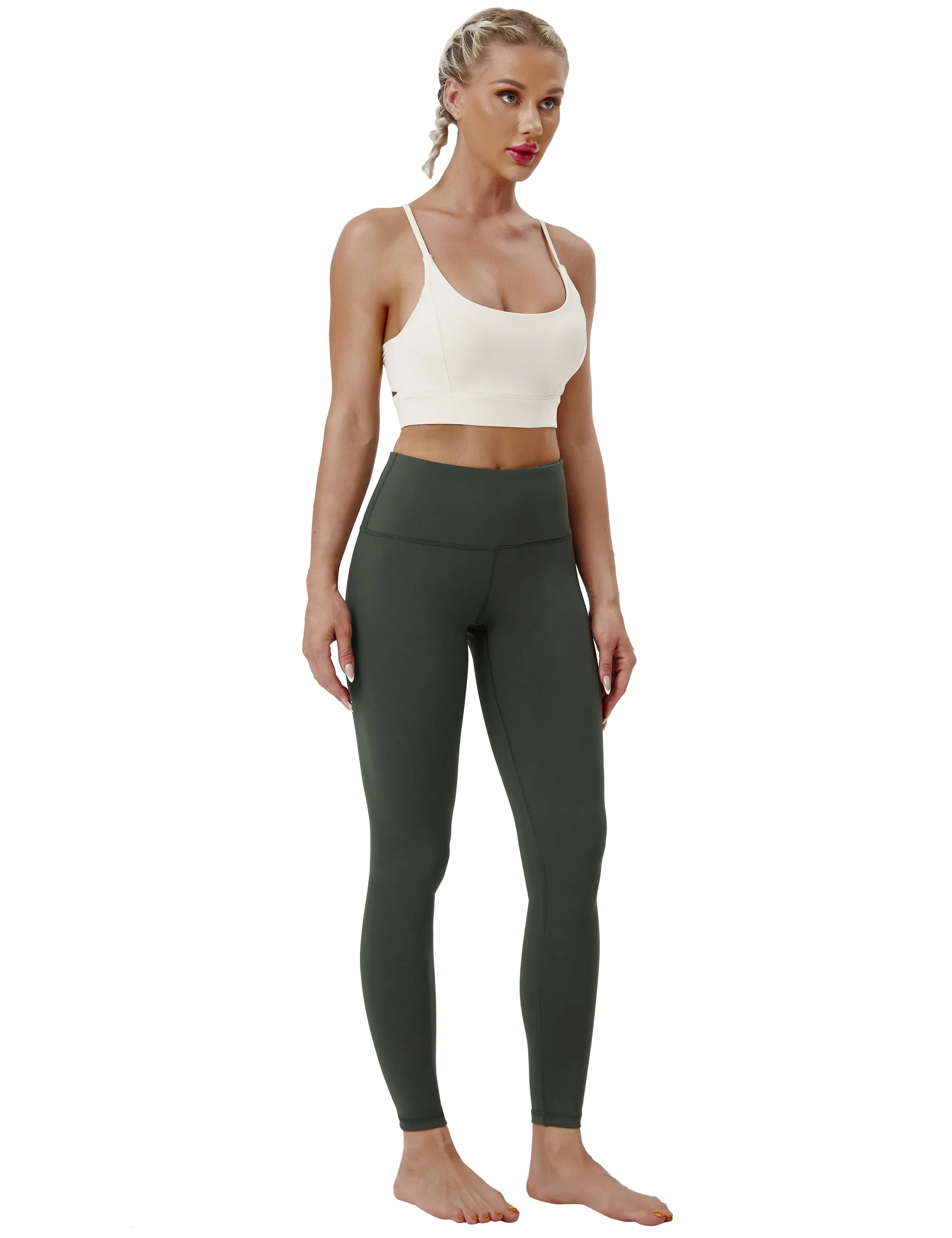 High Waist yogastudio Pants olivegray_yogastudio