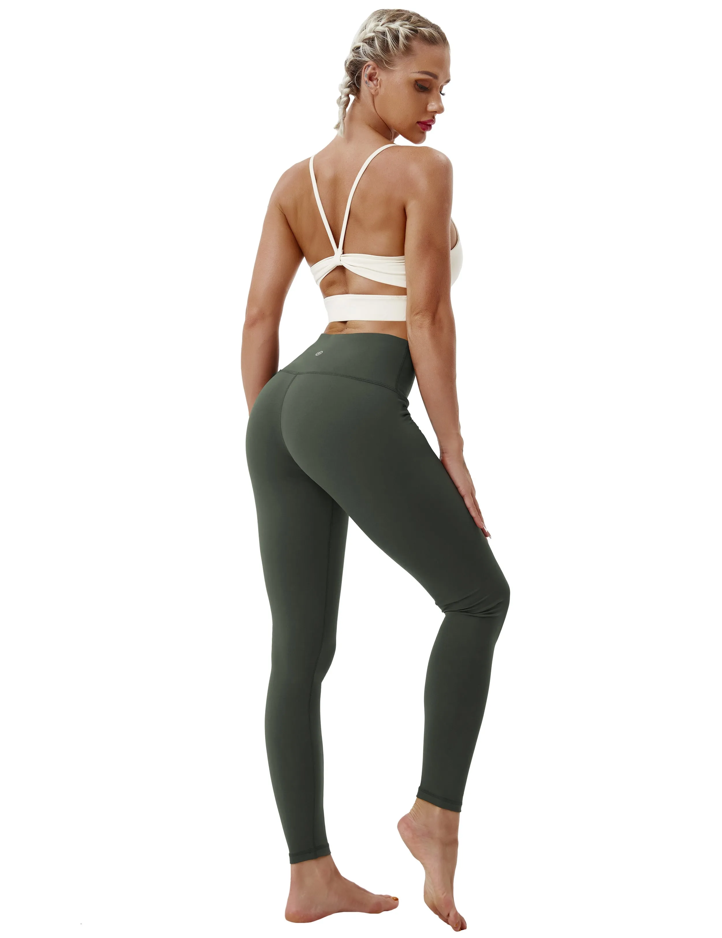 High Waist yogastudio Pants olivegray_yogastudio