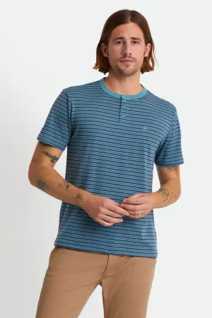 Hilt S/S Henley Knit - Ocean/Washed Navy