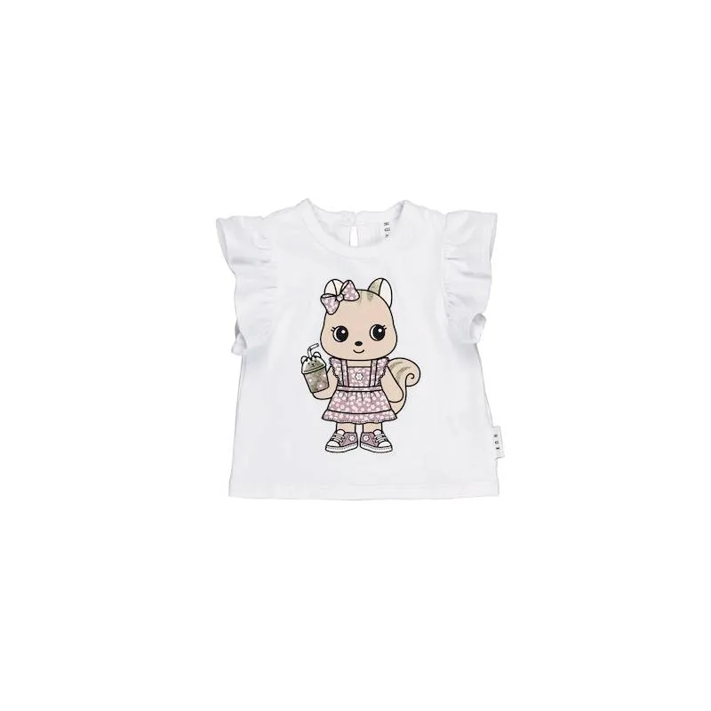 Huxbaby Cheery Chipmunk Frill T-shirt