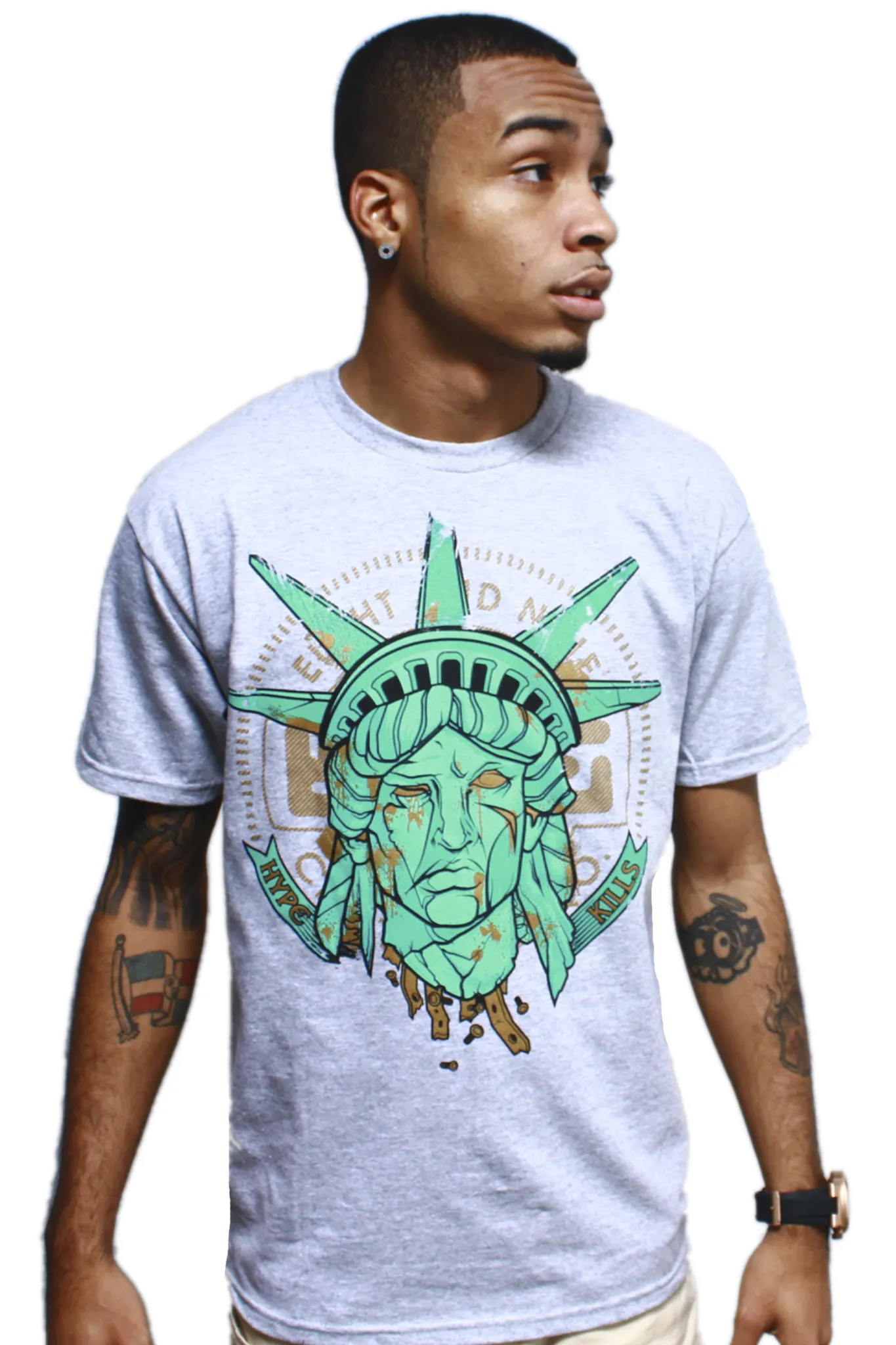 Hype Kills Statue Of Liberty T Shirt