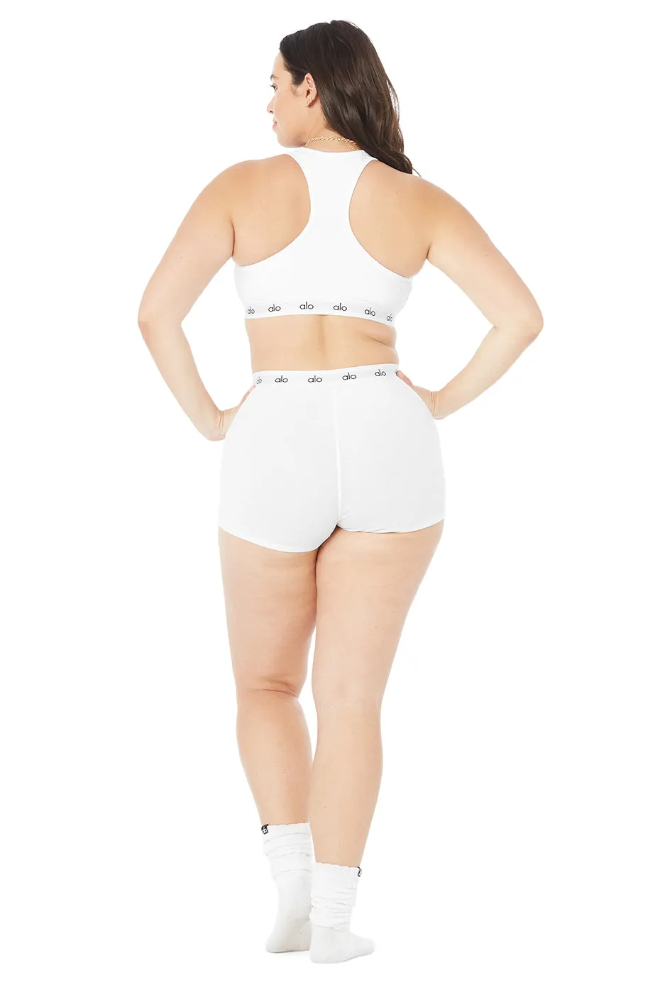 Icon Ribbed Henley Bra & Icon Ribbed Boyshort Set