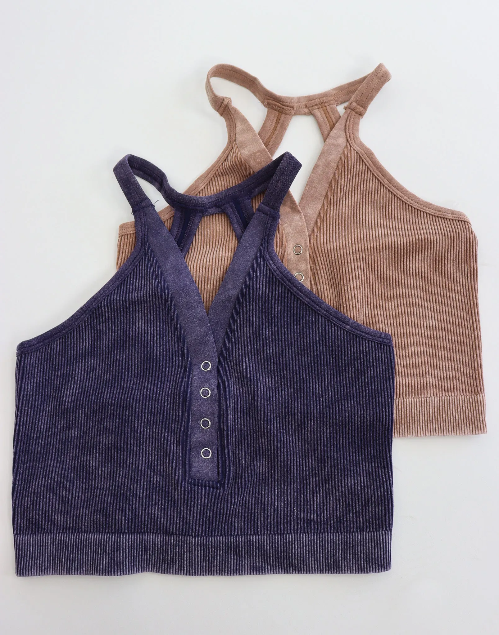 Imperfect Production | Washed Henley Bralette